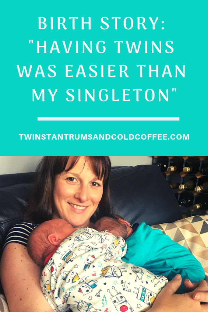 giving birth to twins was easier than a singleton