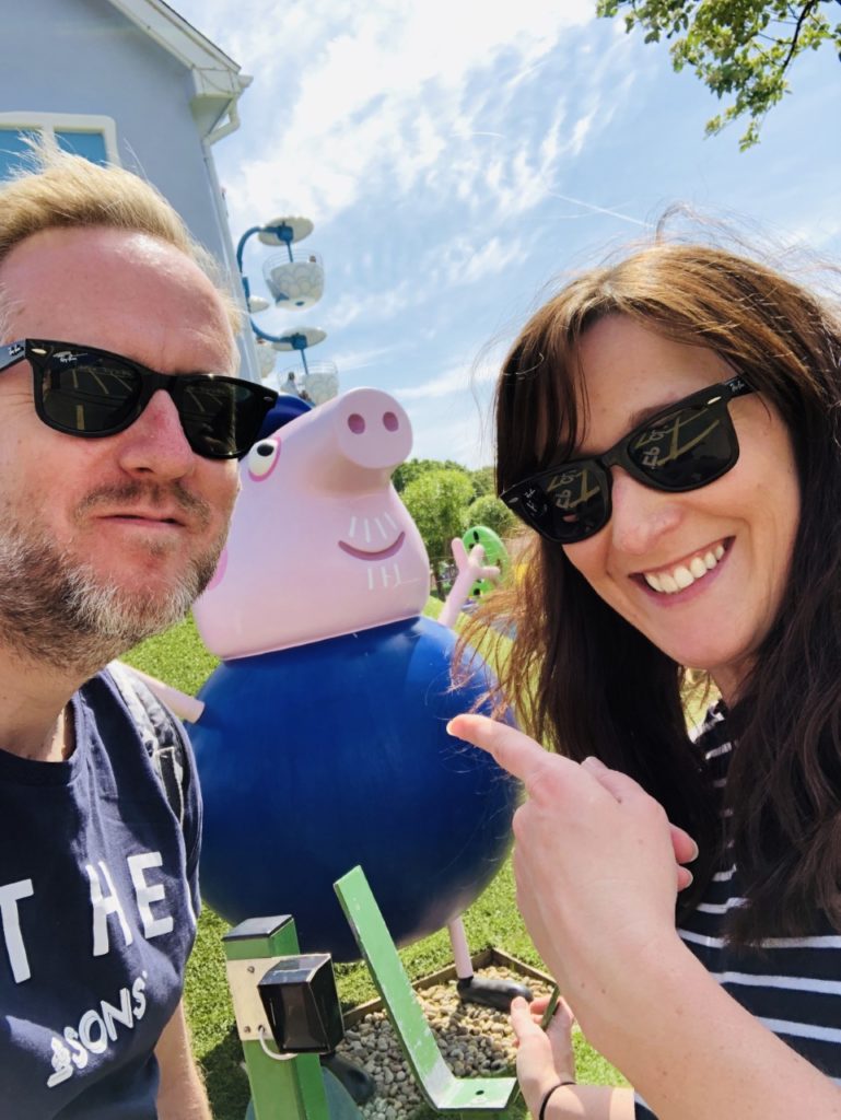 Helen and Nick Copson at Peppa Pig World