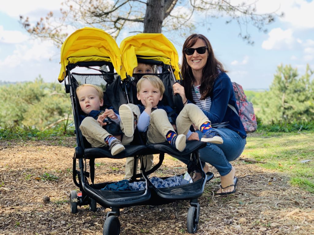 Mum and three boys at Rockley Park