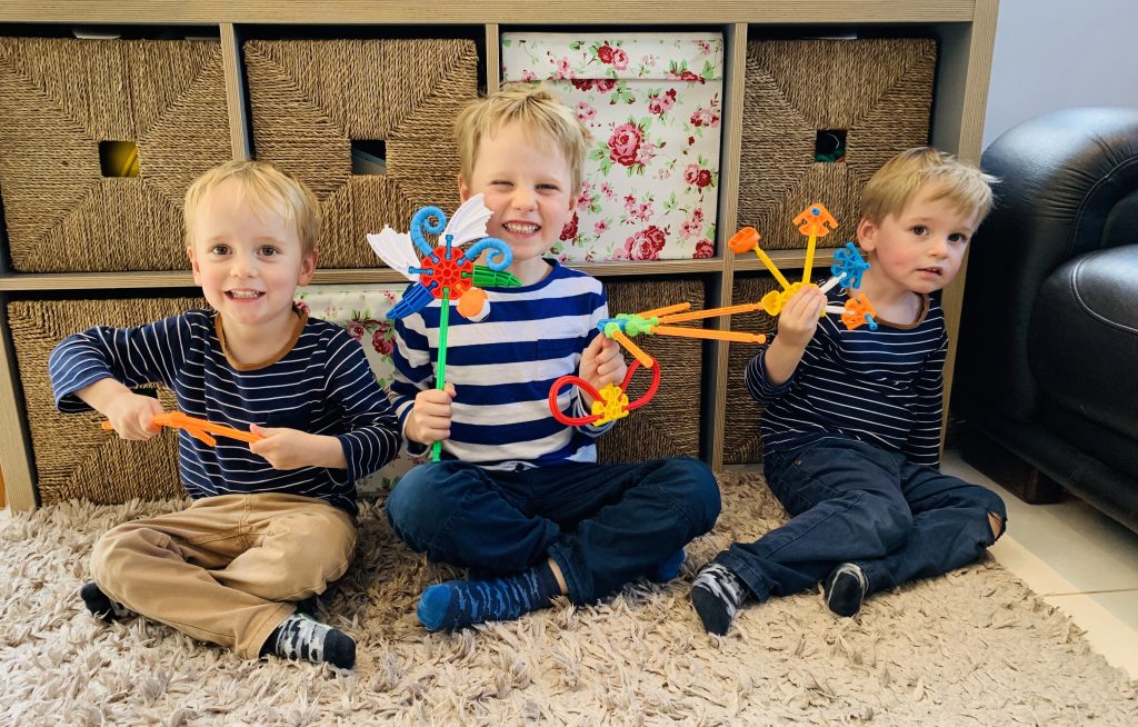 Brothers show off their k-nex models they've made in lockdown