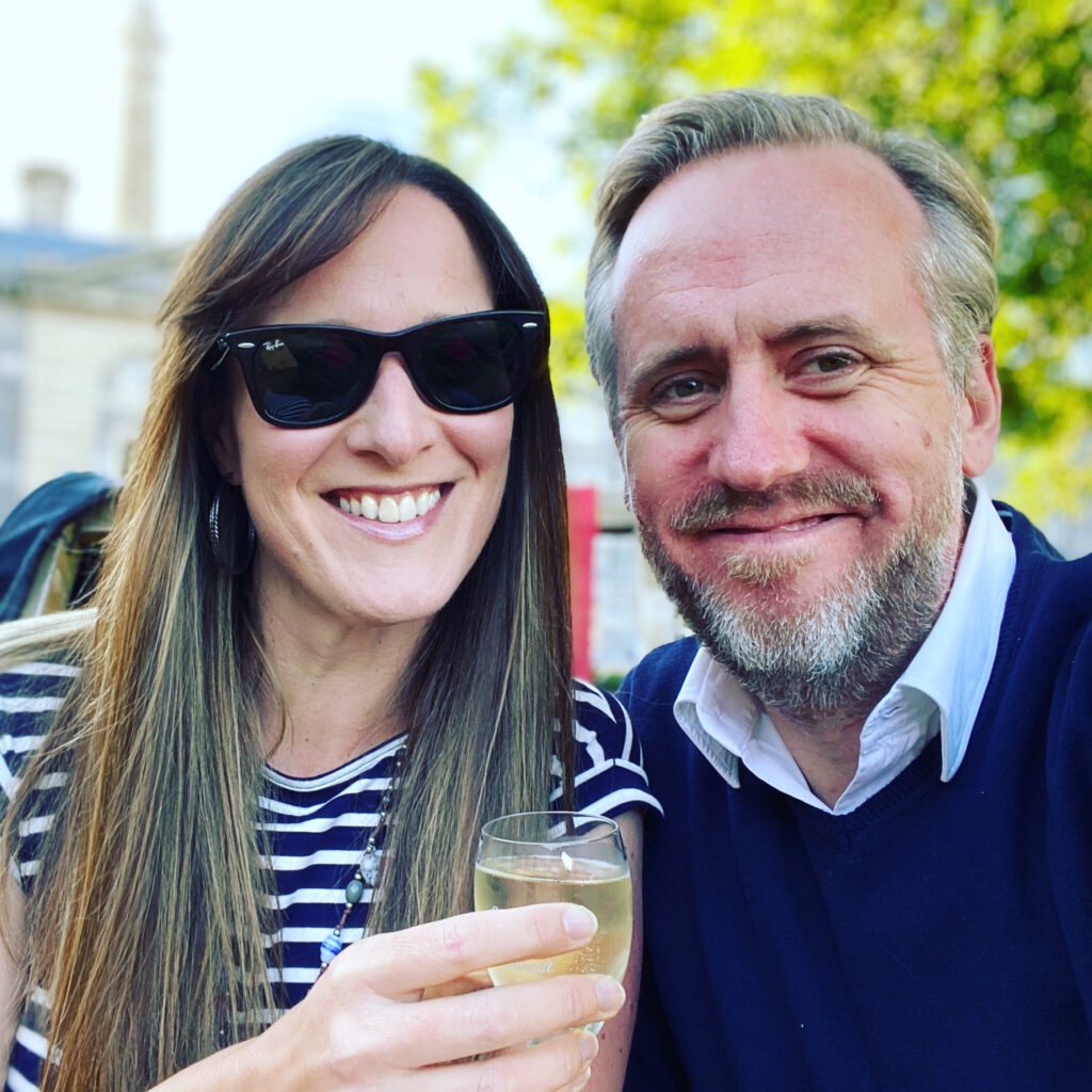 Helen and Nick Copson on a date night in lockdown