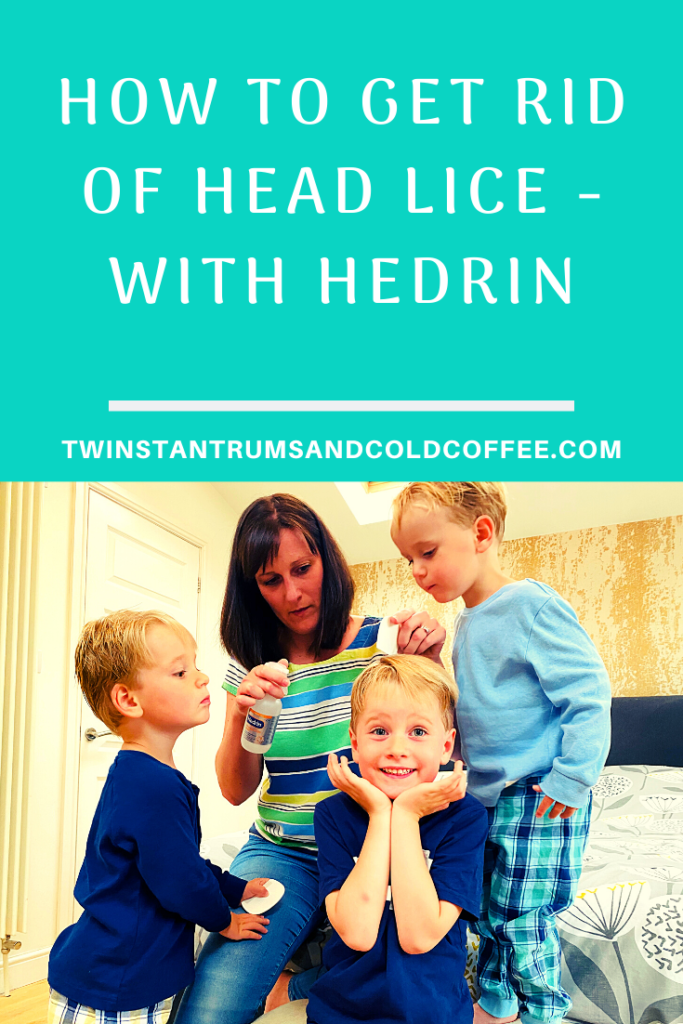 PIN image on how to tackle head lice with hedrin