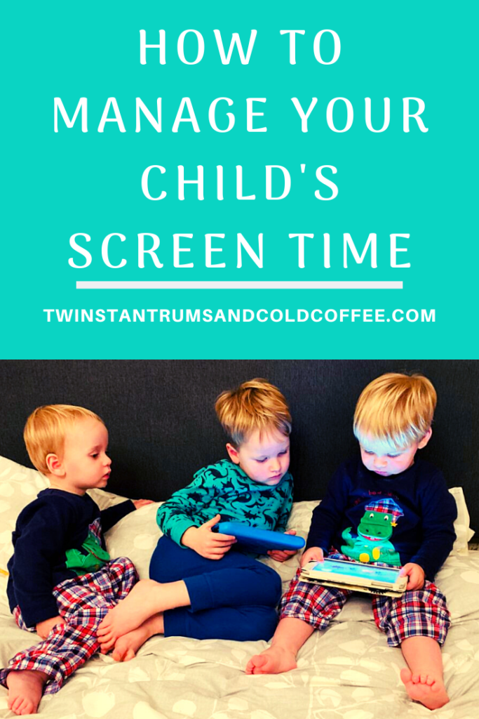 PIN IMAGE OF THREE BOYS WATCHING IPADS ON A BED