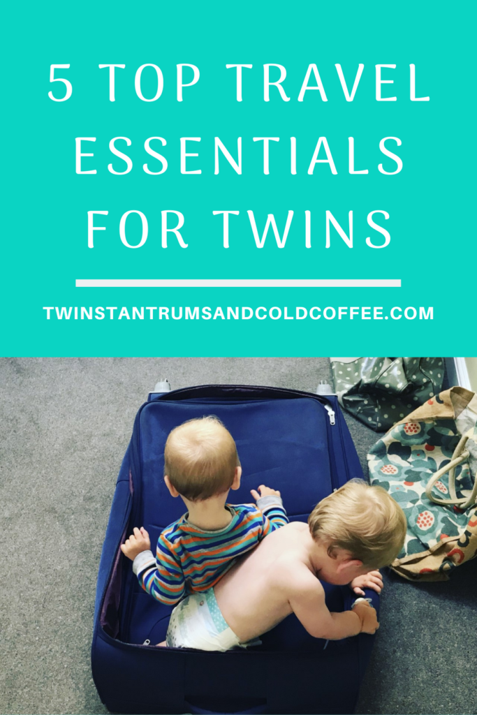 PIN twin boys playing in an empty suitcase