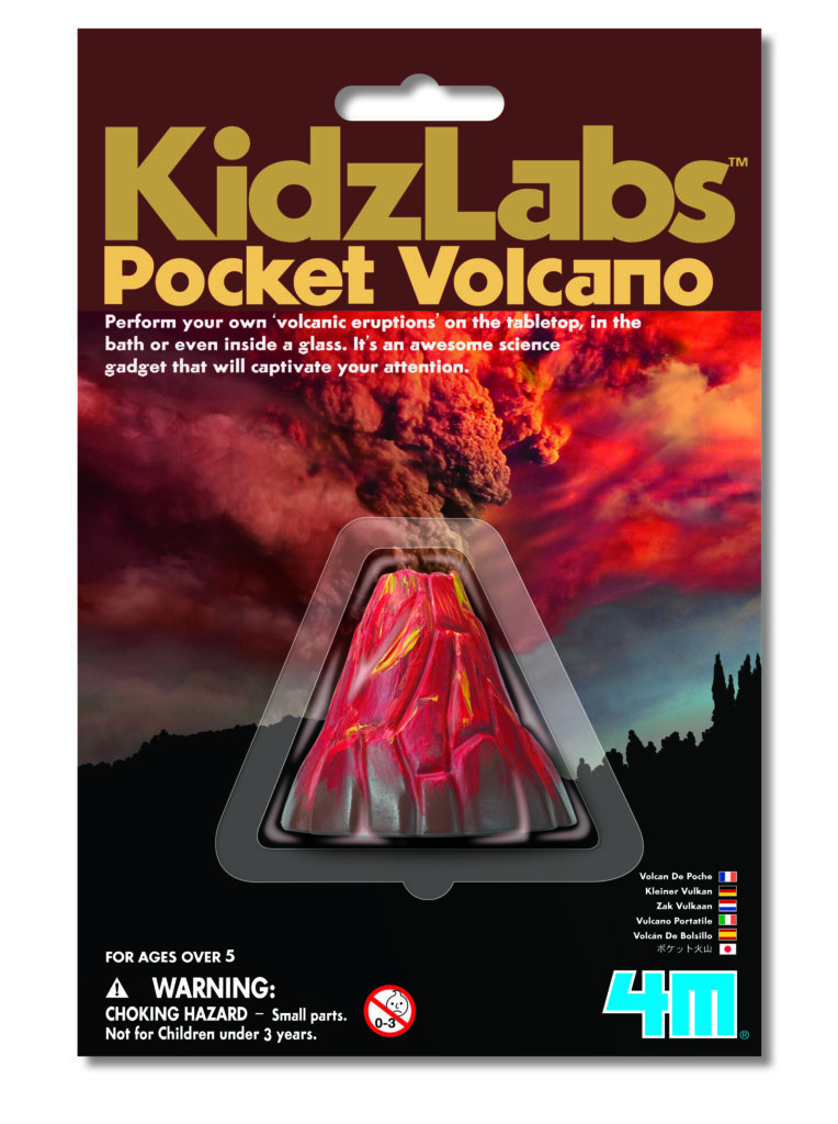 Kidzlabs pocket volcano toy is one of the best presents for six year old boys