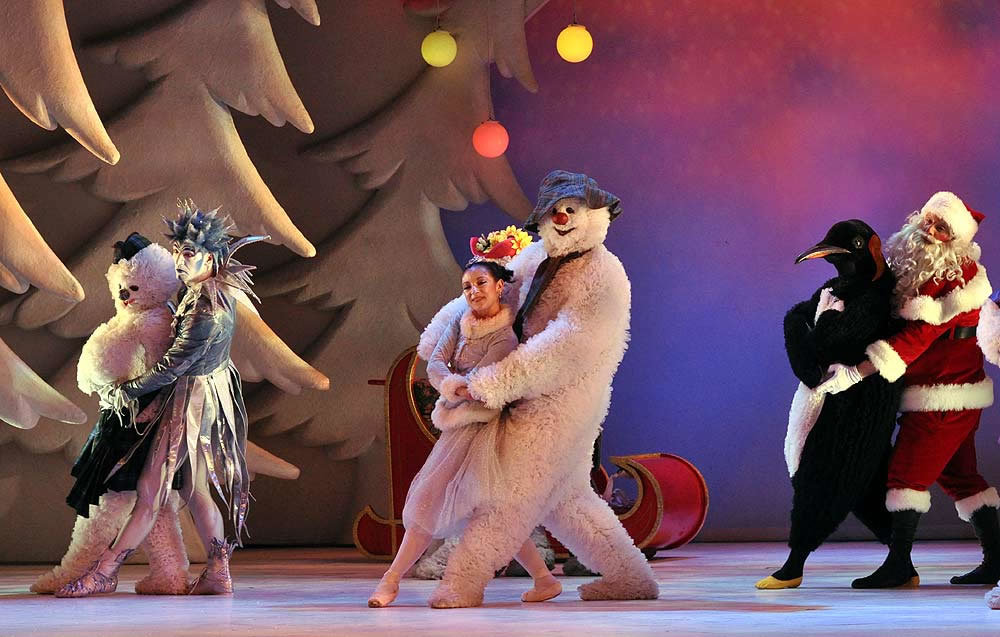 Production shot of the stage show The Snowman