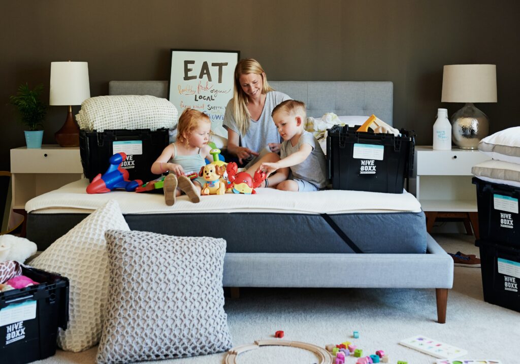 Moving with children means packing up their stuff