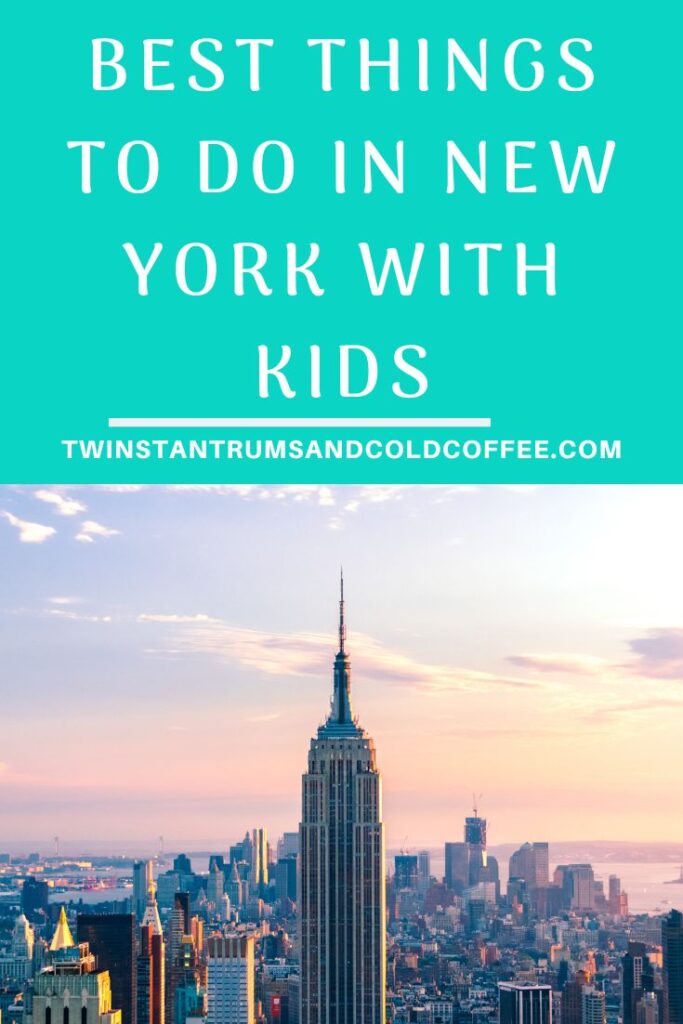 PIN image of the empire state building for the best things to do in new york with kids