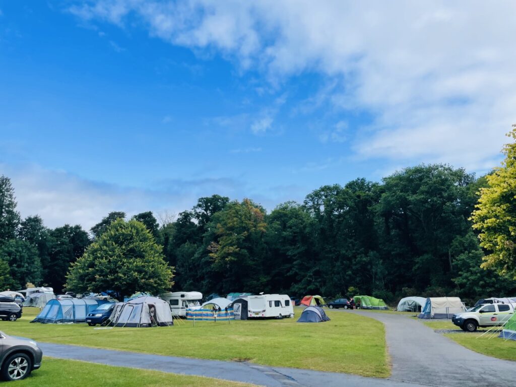 Campsite at River Dart Country Park