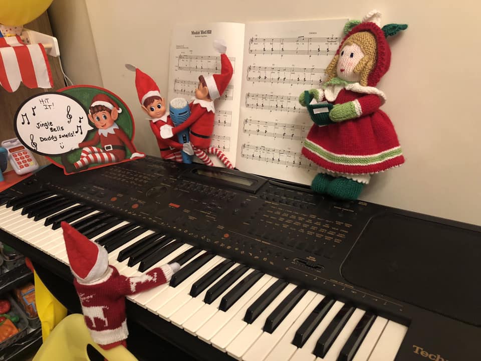 Elf on the Shelf singing Jingle Bells by Gemma George