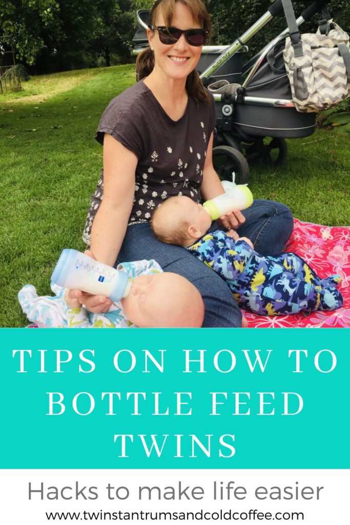 PIN image for how to bottle feed twins