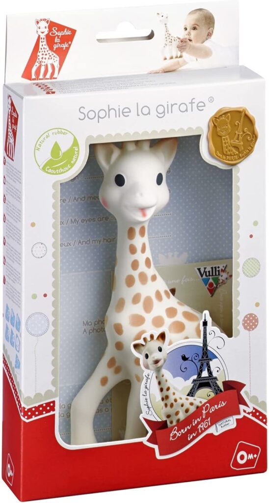 Sophie la Girafe teething toy are one of the best gifts for new babies