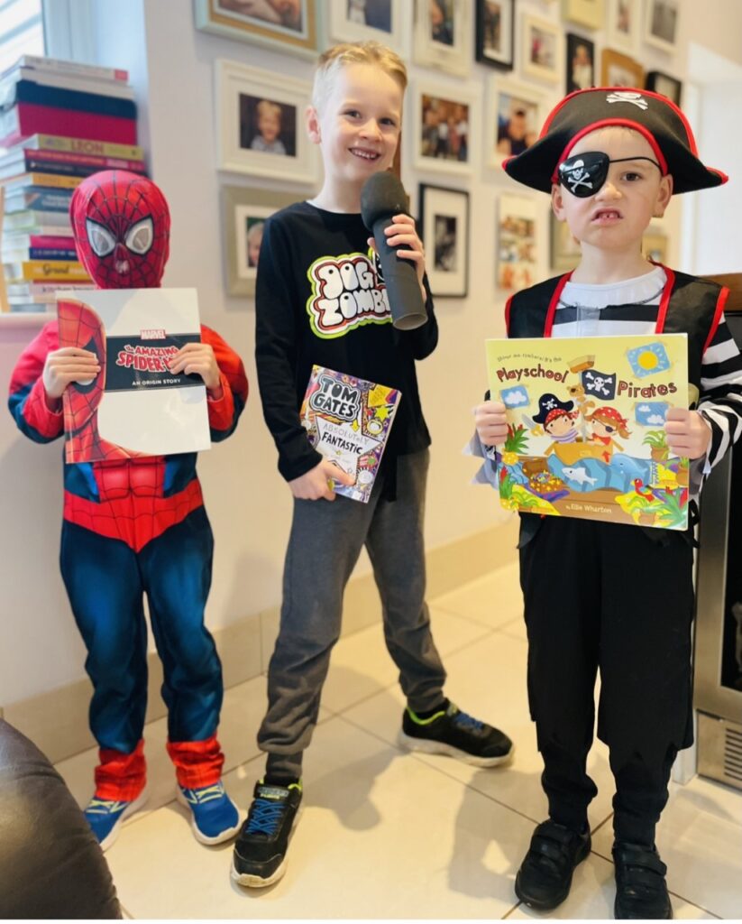 Brothers dress up as book characters for World Book Day