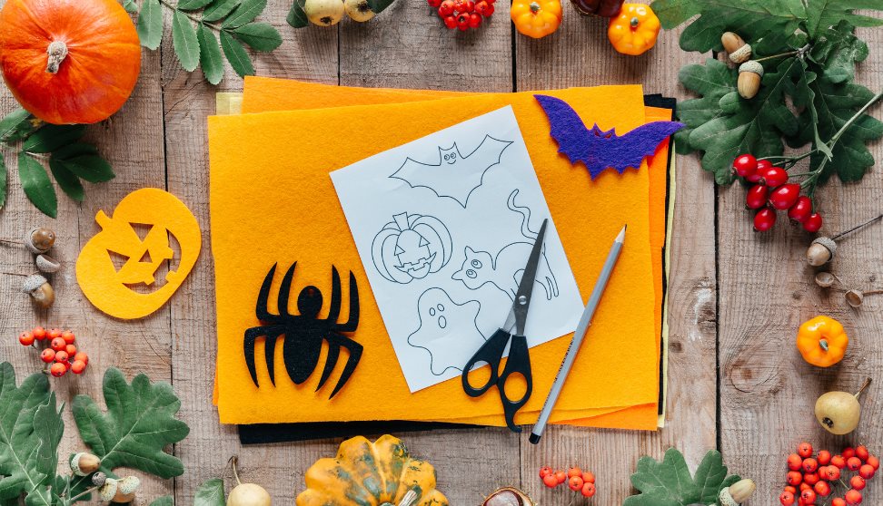 Halloween craft items for free workshops this Halloween in Plymouth