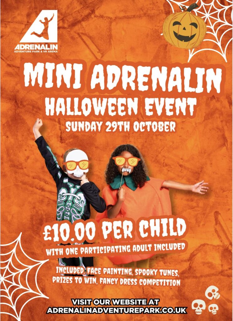 Mini Adrenalin disco for Halloween in Plymouth events
