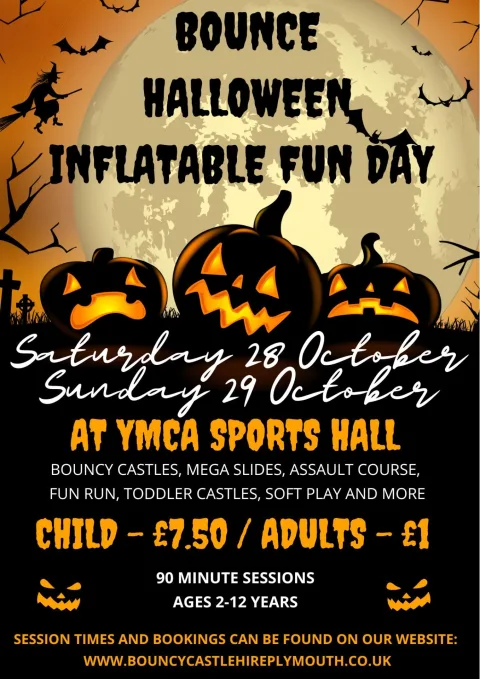 Bounce fun days are taking place for Halloween in Plymouth