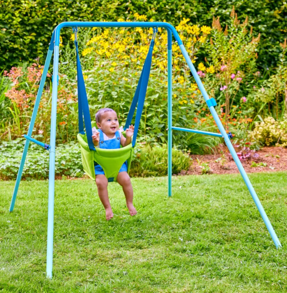 A baby swing is a great thing for travelling with children