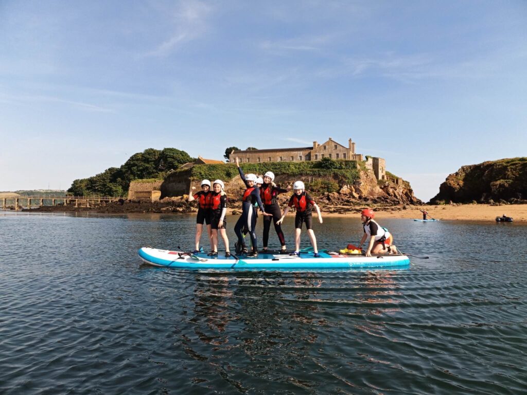 Paddleboarding in Plymouth Sound