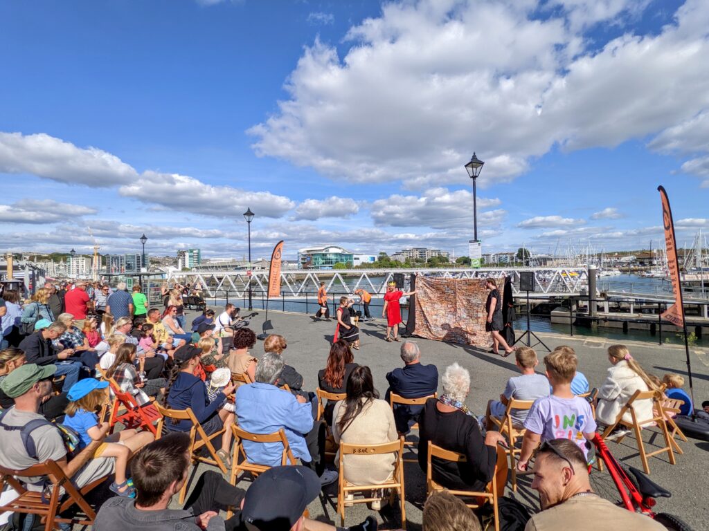 Crowds at Seafest in Plymouth