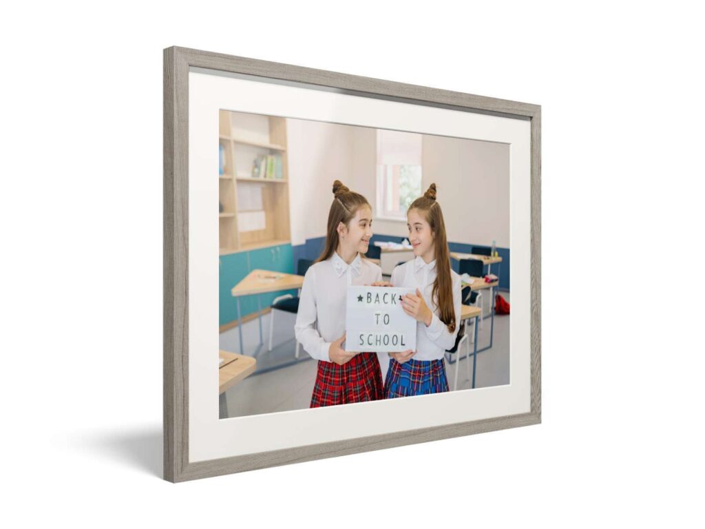 A framed photo is a great way to show off back to school pictures