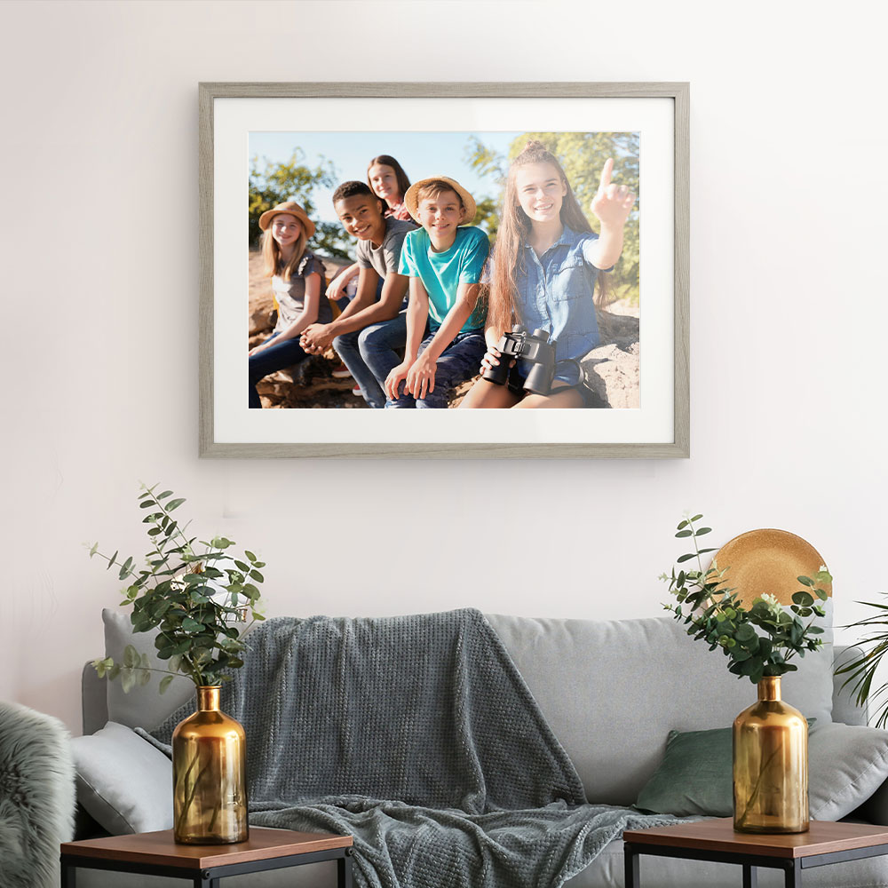 A framed photo is a great way to show off back to school pictures