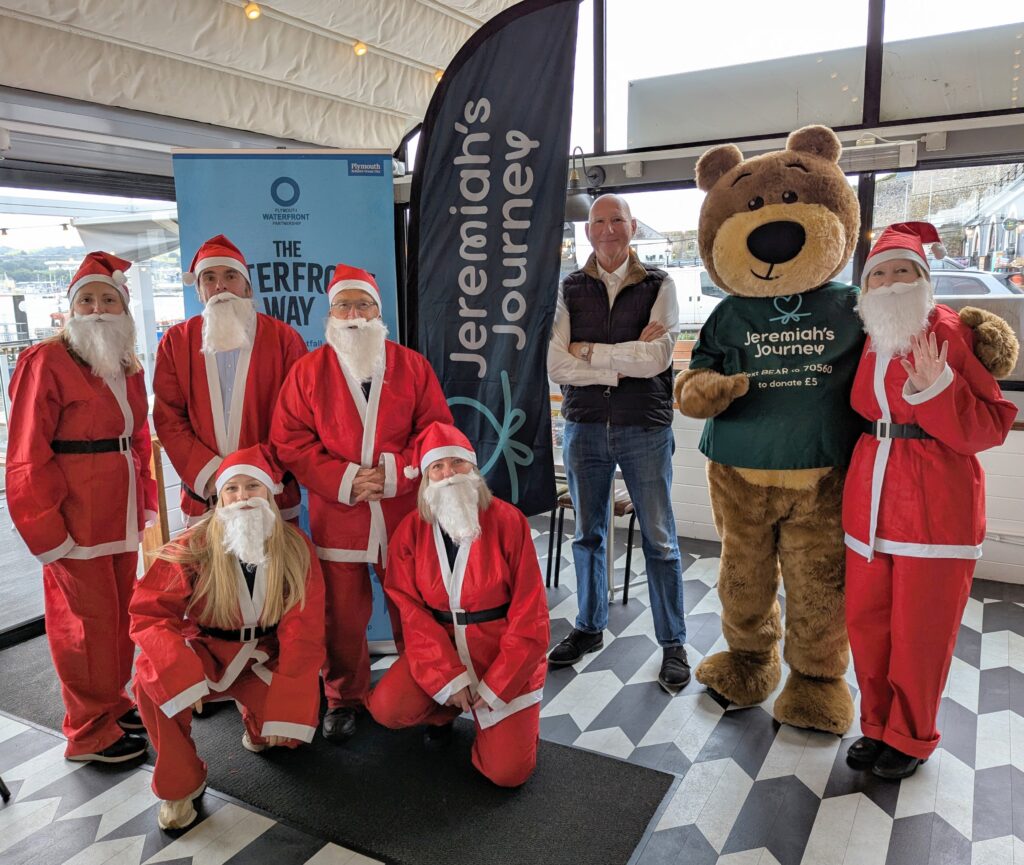 A promo pic for Plymouth's Santa Fun Run