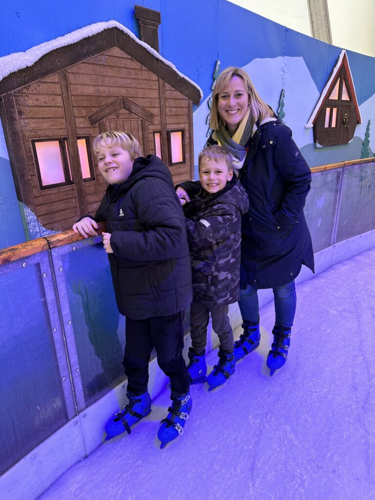 ice skating at eden project