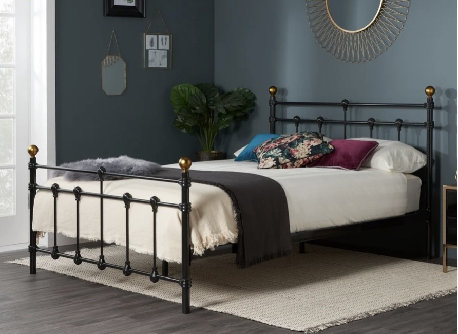 metal bed frame double bed